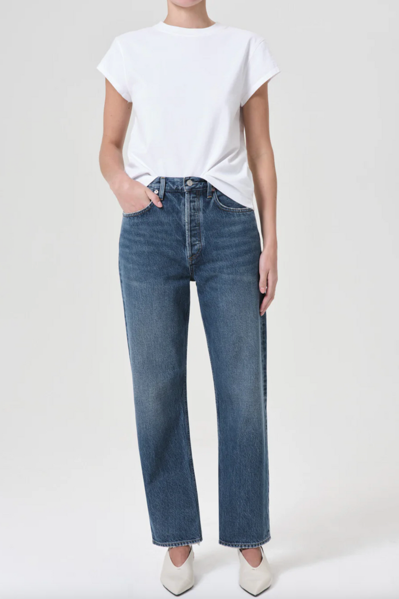 90s Mid-Rise Straight Jean - Essence