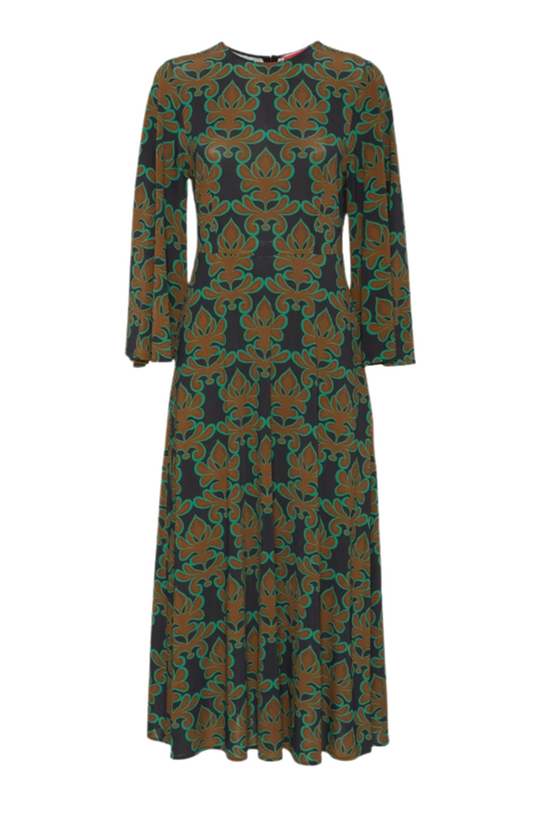 Sorella Dress - Green Herald Flowy Jersey