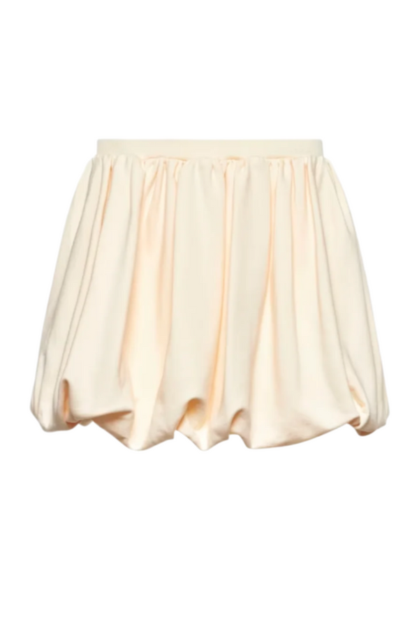 Mini Balloon Sweatshirt Skirt - Ivory