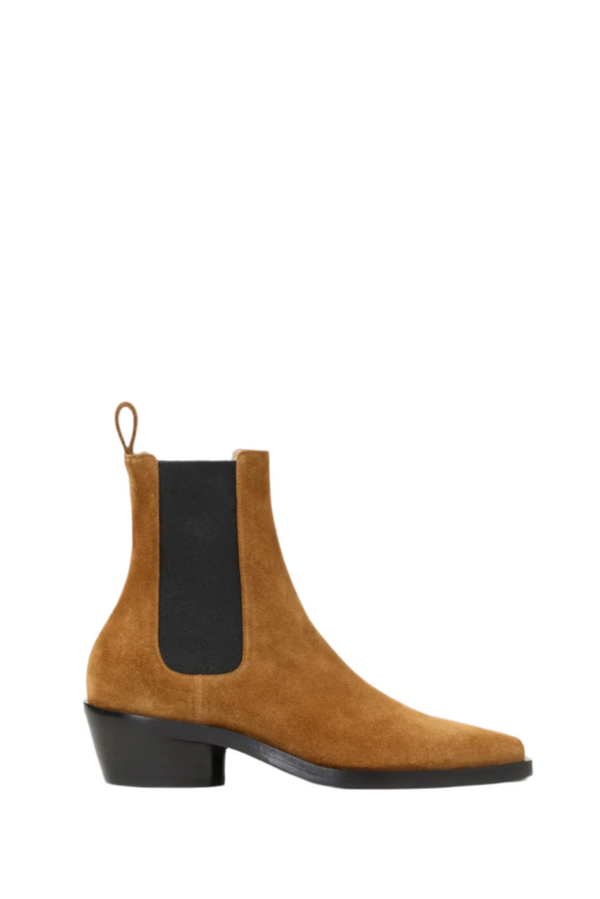 Bronco Chelsea Boots in Suede - Tobacco