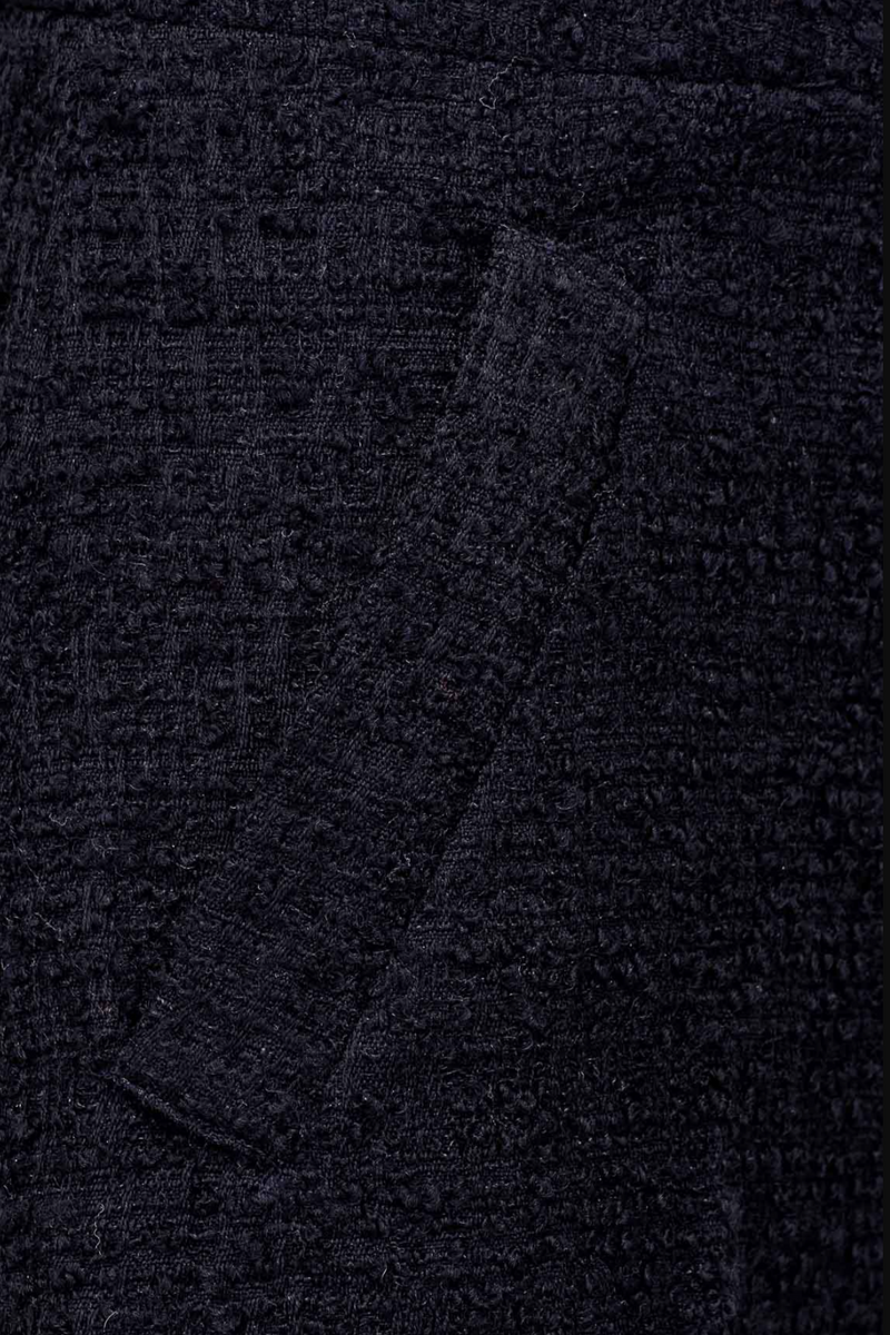 The Paola Trousers in Wool Boucle - Black