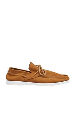 Nubuck Boat Loafer - Tobacco