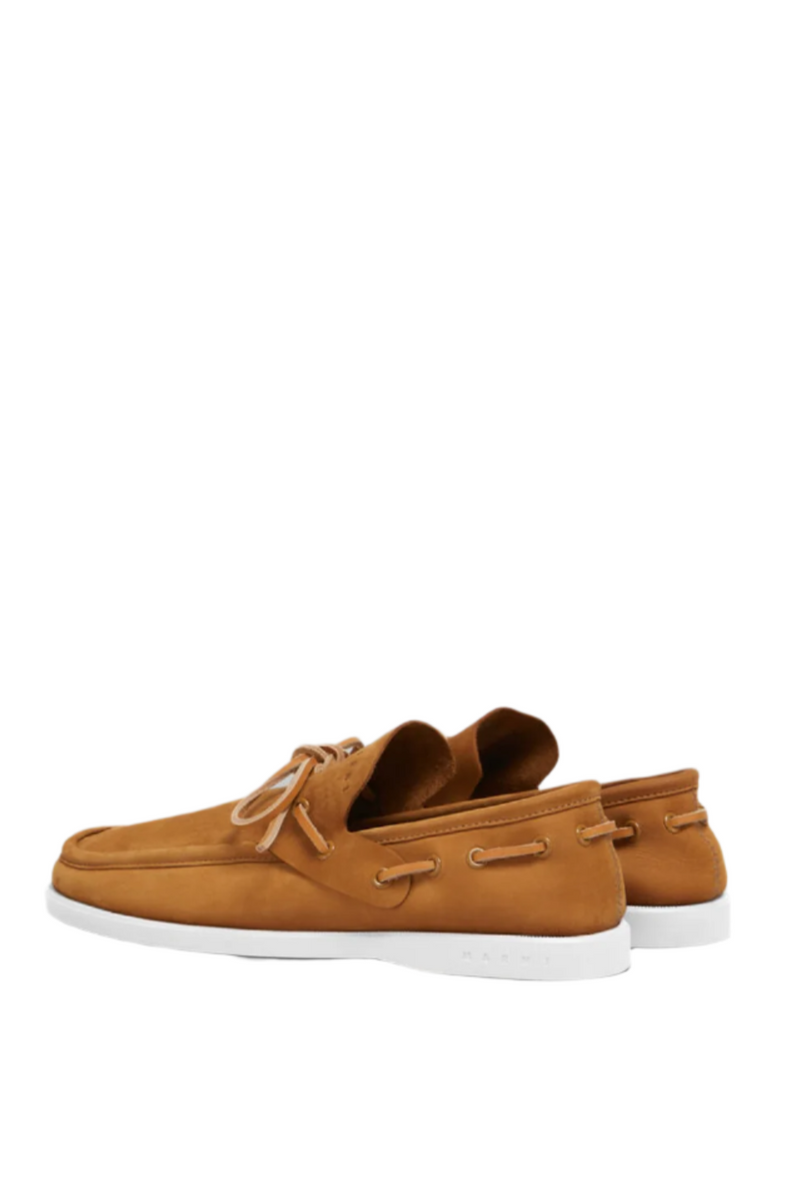 Nubuck Boat Loafer - Tobacco