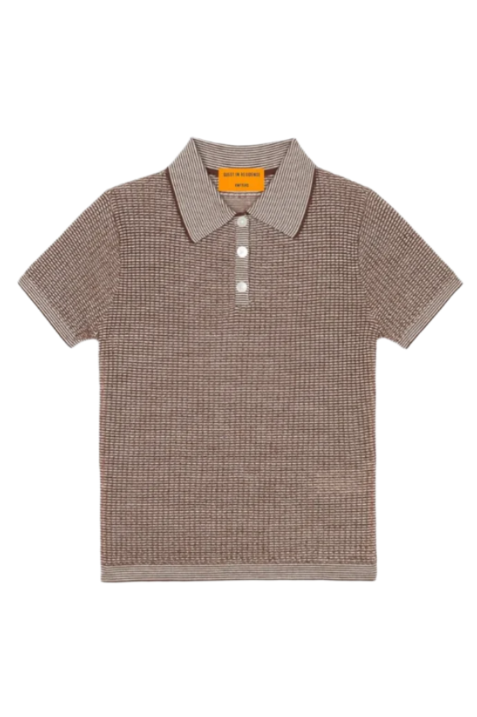 Shrunken Polo - Chestnut/Cream