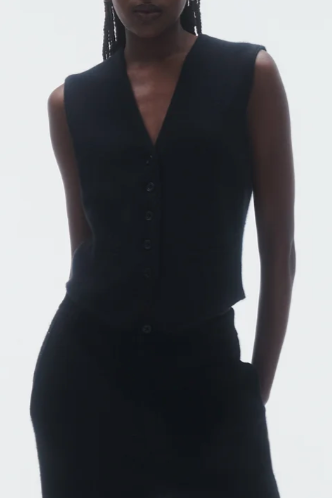 Tailored Vest - Black