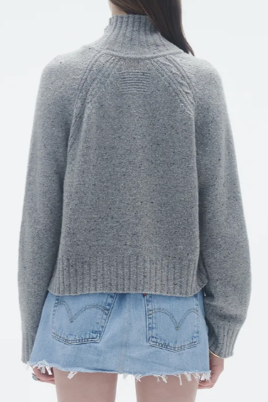 Cropped Turtleneck - Stone