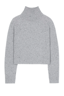 Cropped Turtleneck - Stone