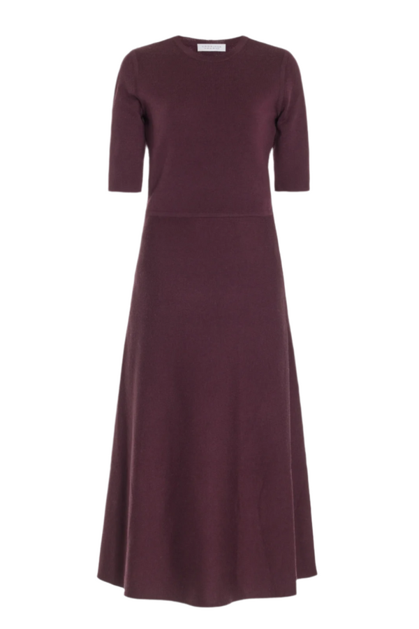 Seymore Knit Midi Dress - Bordeaux