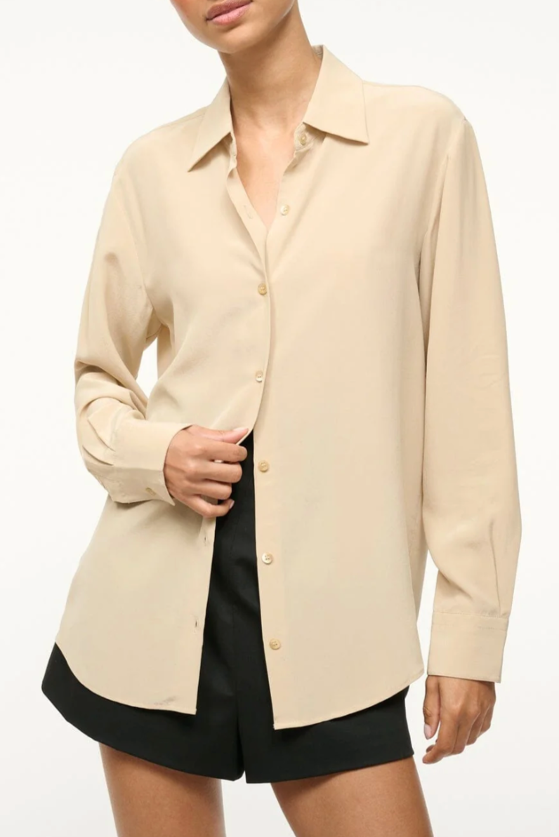 Roxbury Silk Shirt - Stone