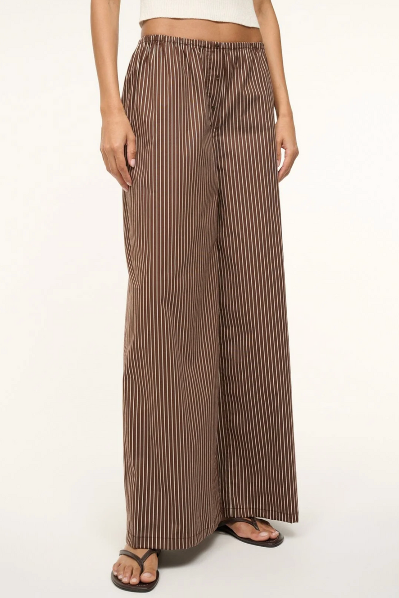 Bonfire Pant - Dark Oak Micro Stripe