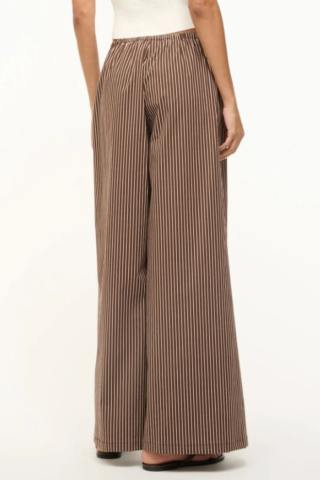 Bonfire Pant - Dark Oak Micro Stripe