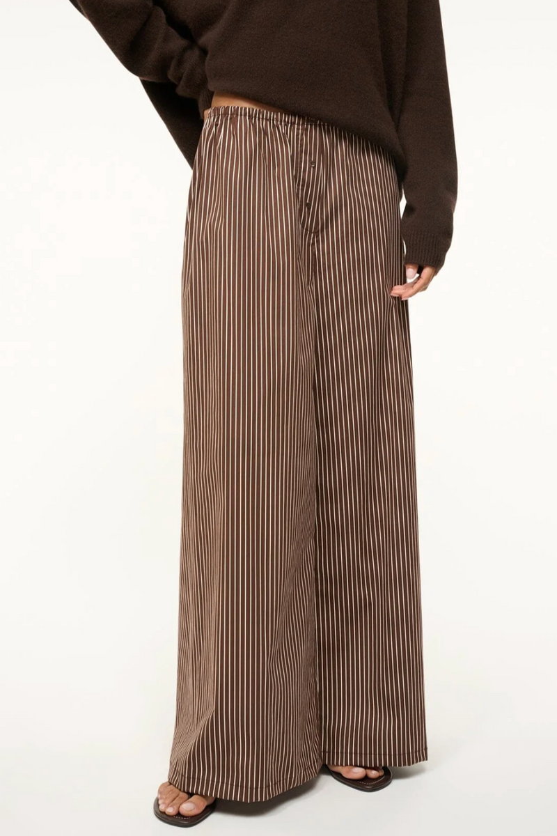 Bonfire Pant - Dark Oak Micro Stripe