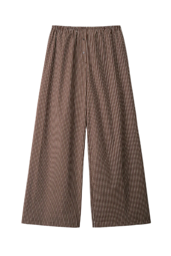 Bonfire Pant - Dark Oak Micro Stripe