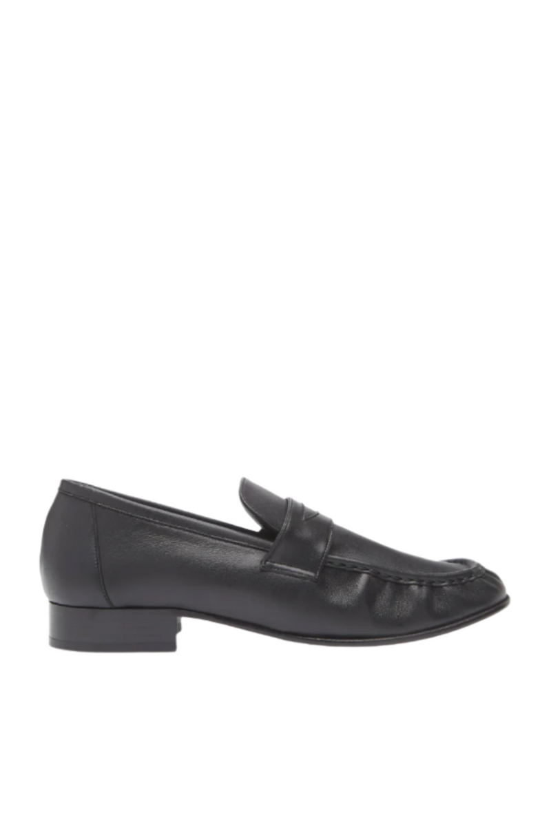 Ruched Loafer - Black