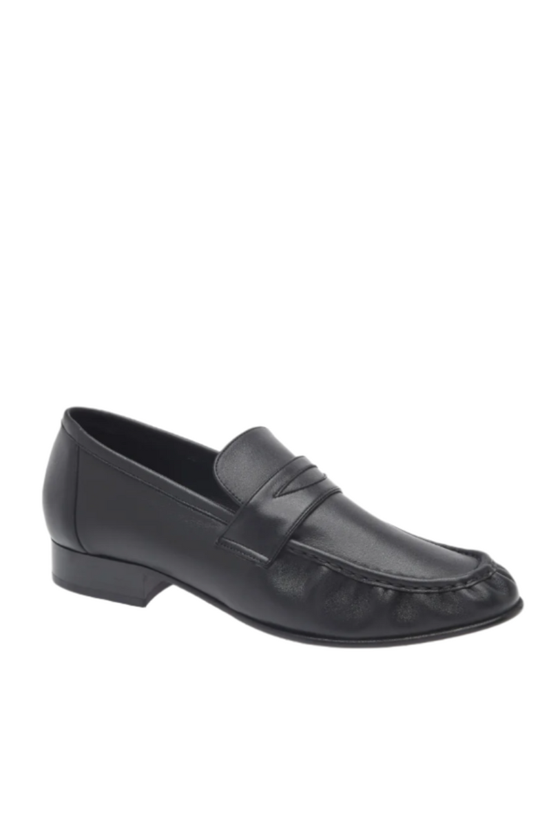 Ruched Loafer - Black