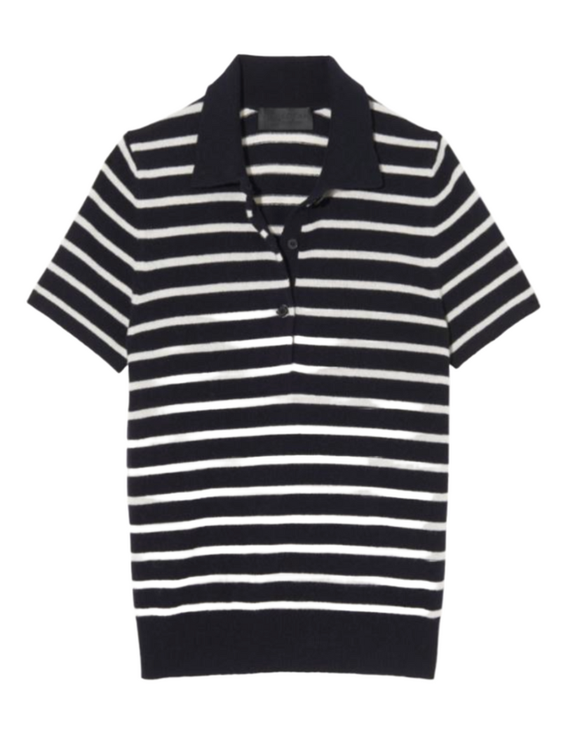 Leanna Polo - Dark Navy/Ivory Stripe