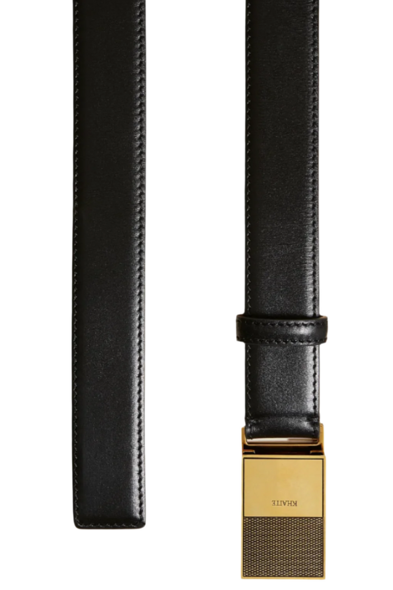 Elio Belt - Black/Antique Gold