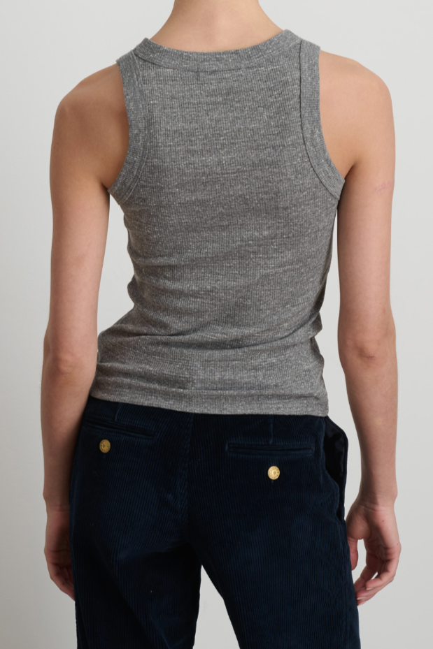 Rib Tank - Heather Grey