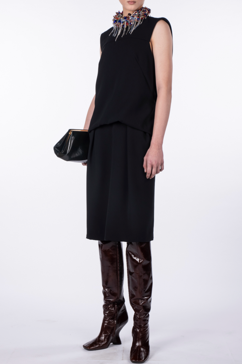 Crepe Dorenta Dress - Black