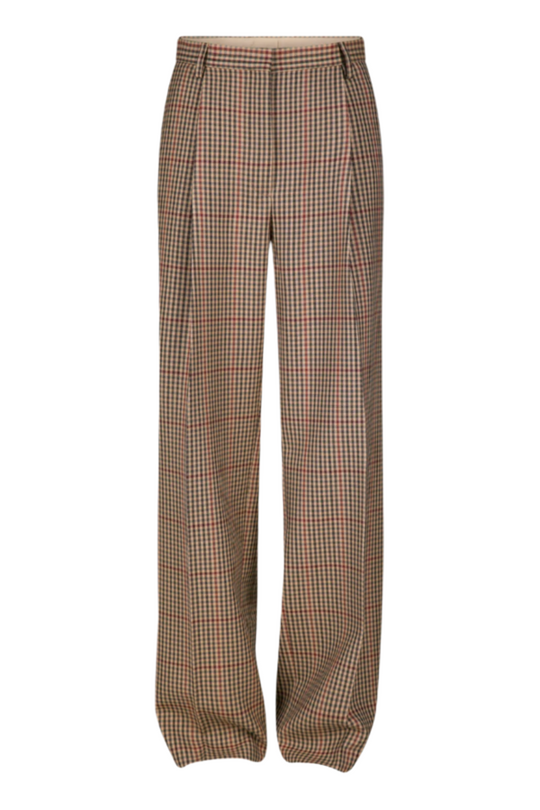 Prince of Wales Porter Pants - Rust