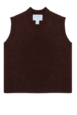 Cashmere Vest - Chocolate