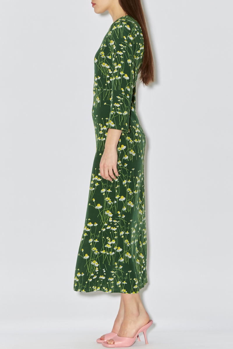 Harry Dress - Green Daisies