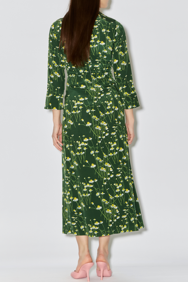 Harry Dress - Green Daisies