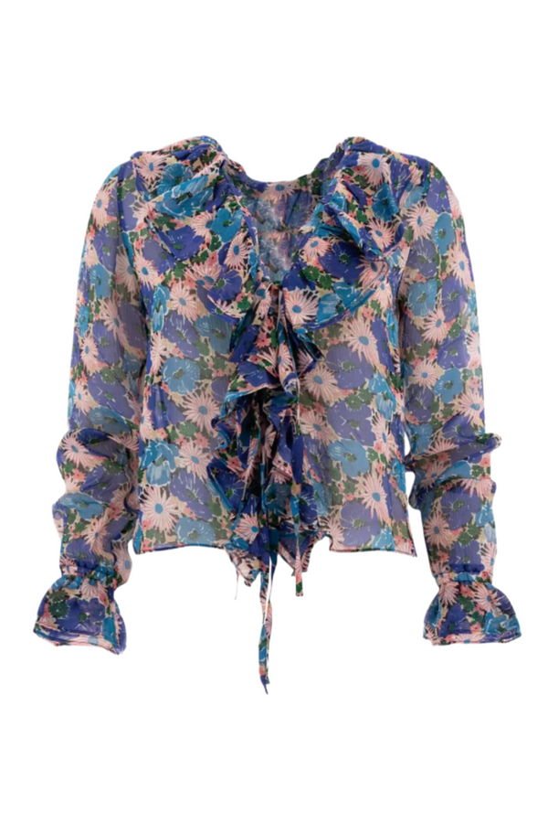 Daisy Blouse - Blue Multi