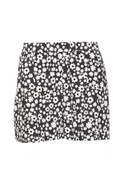 Poplin Pull-On Shorts - Black Pop