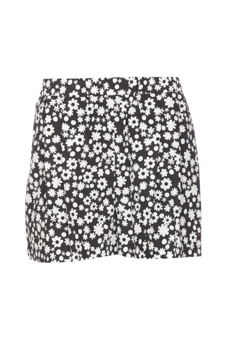 Poplin Pull-On Shorts - Black Pop