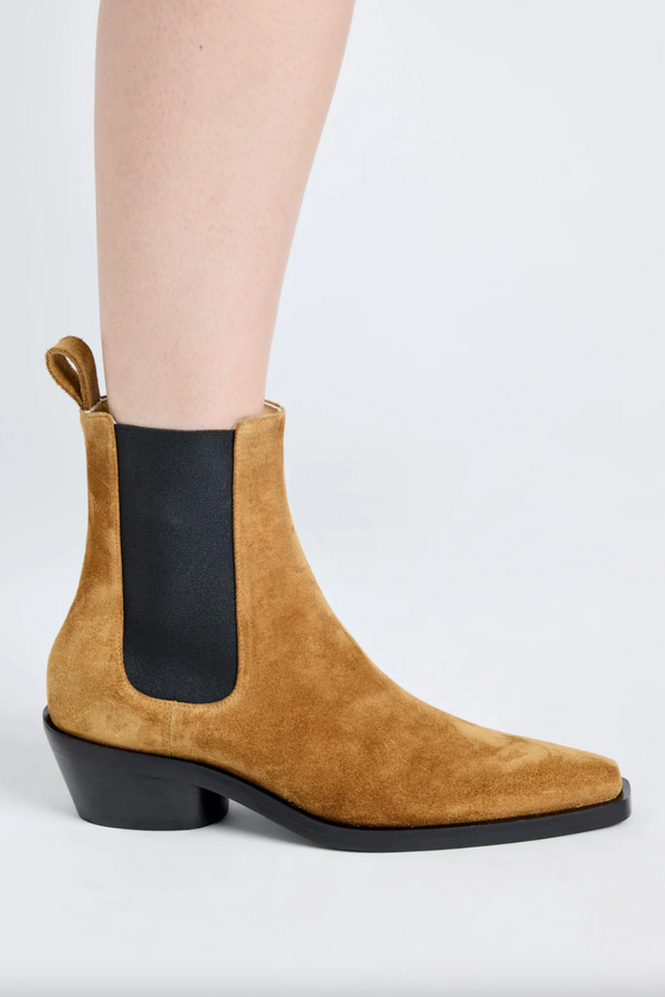 Bronco Chelsea Boots in Suede - Tobacco