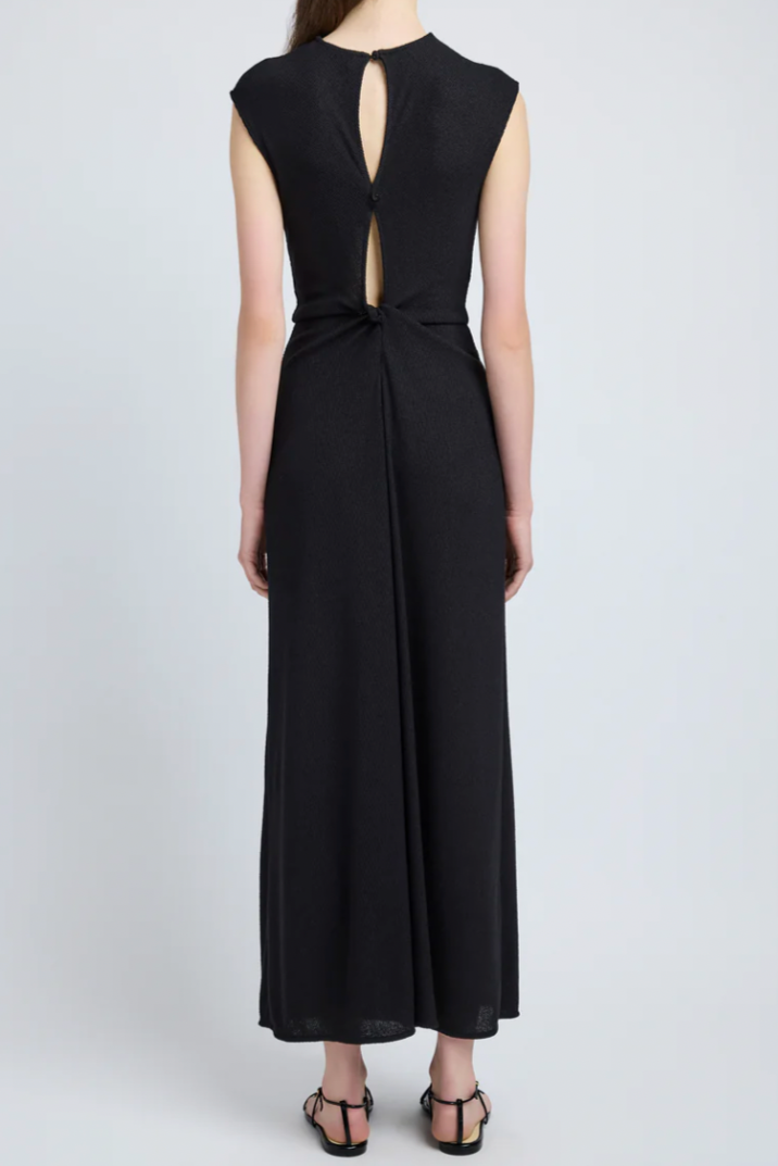 Miranda Dress in Twisted Rib - Black