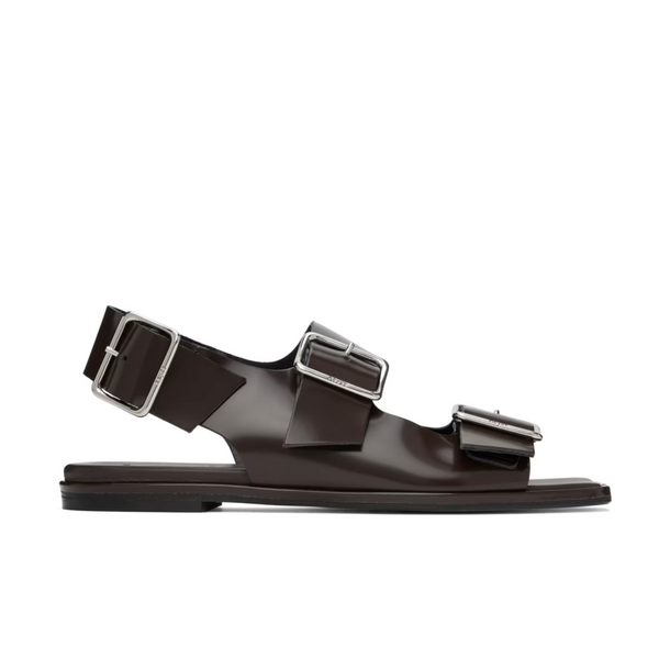 Thekla Leather Slingback Sandals - Moka