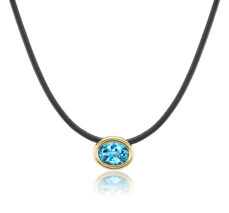 Scuba Choker - Blue Topaz