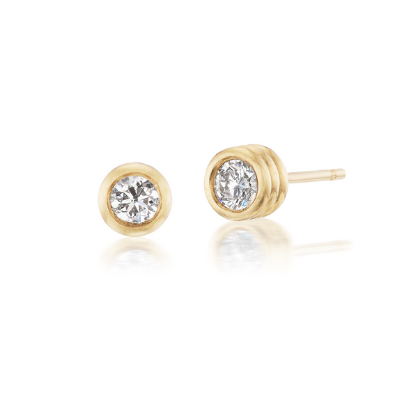 Grotto Mini Studs - Diamond