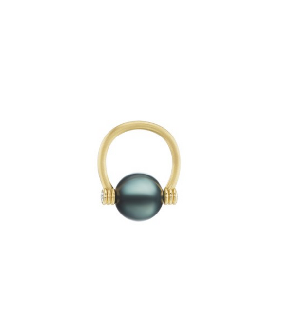 Tahitian Pearl & Diamond Pendant