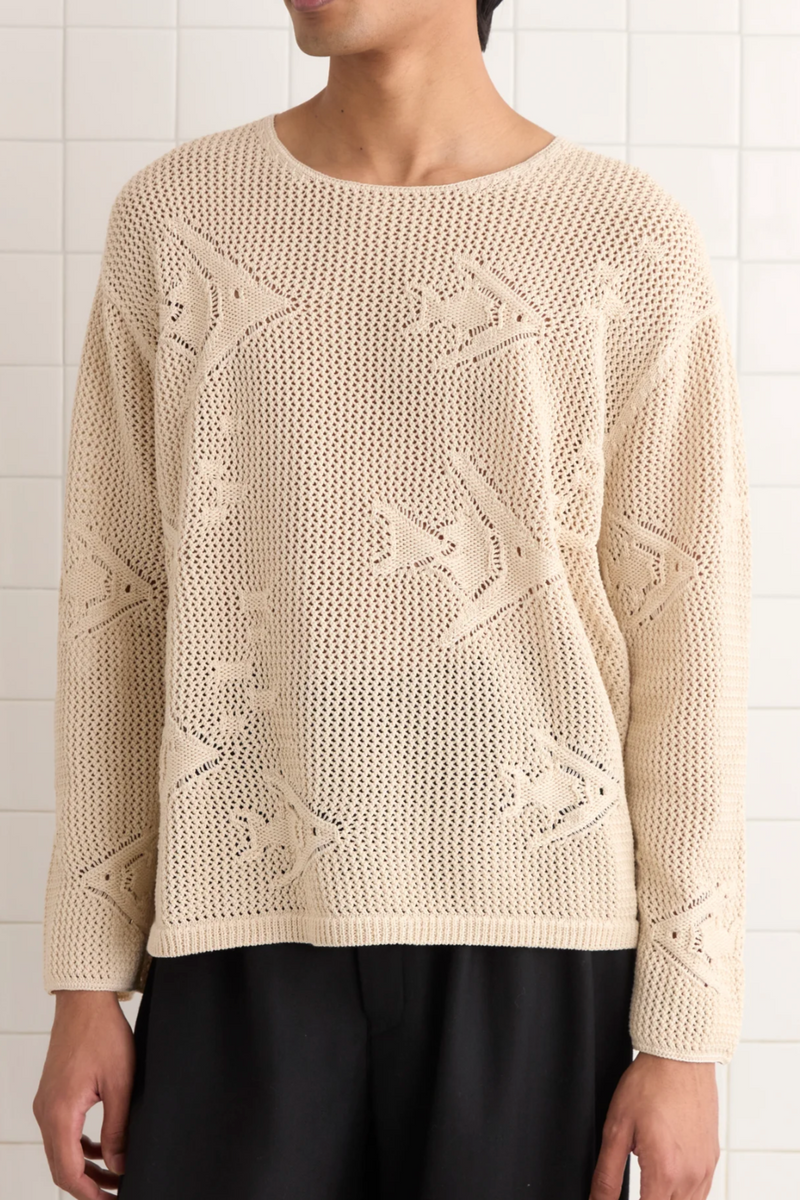 Angel Fish Pullover - Cream