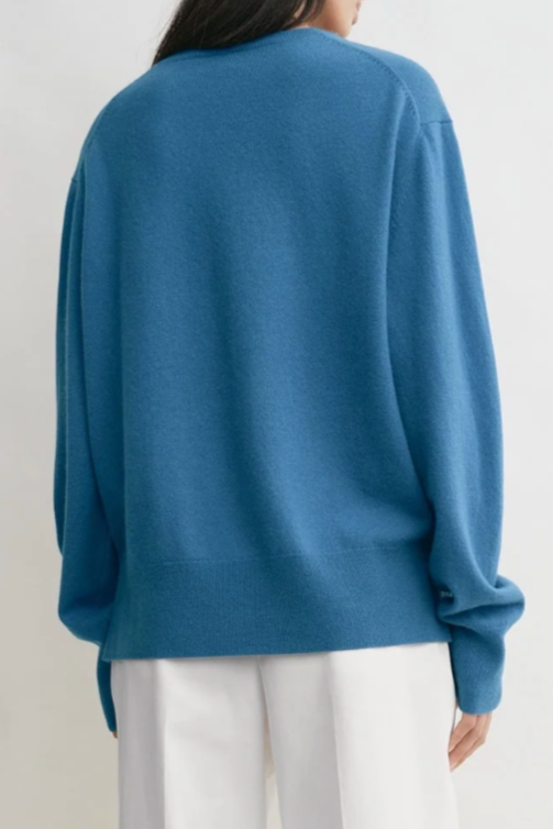 Crewneck Cashmere Knit - Azure