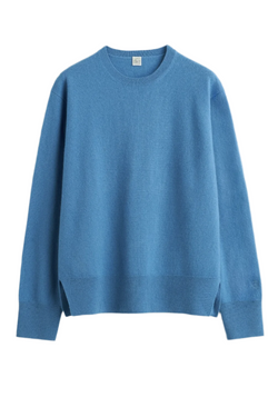 Crewneck Cashmere Knit - Azure