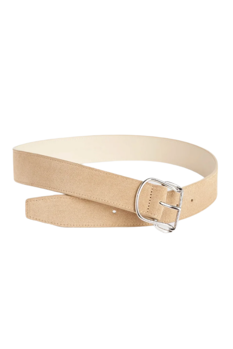 Swirl Suede Belt - Desert