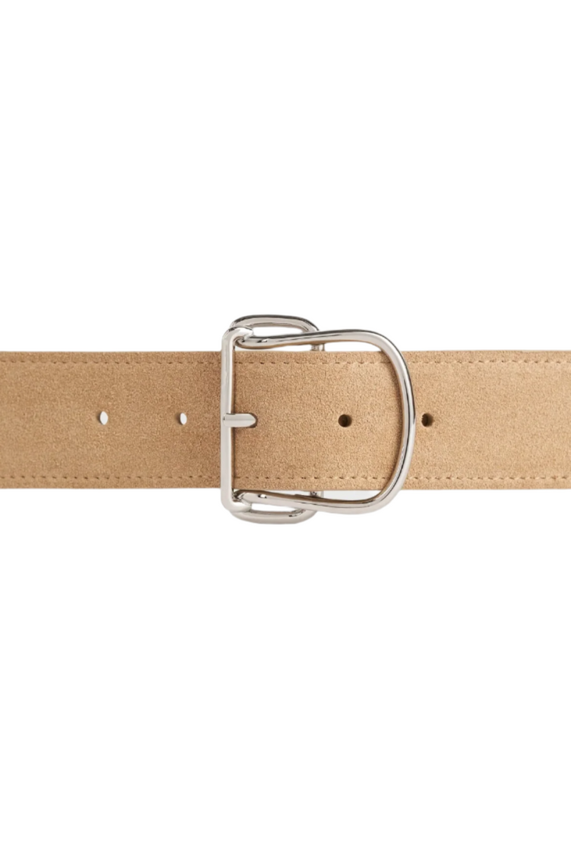 Swirl Suede Belt - Desert