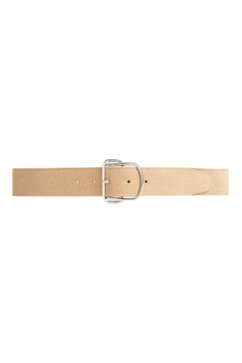 Swirl Suede Belt - Desert