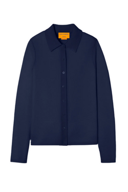 Elle Shirt in Cashmere - Midnight