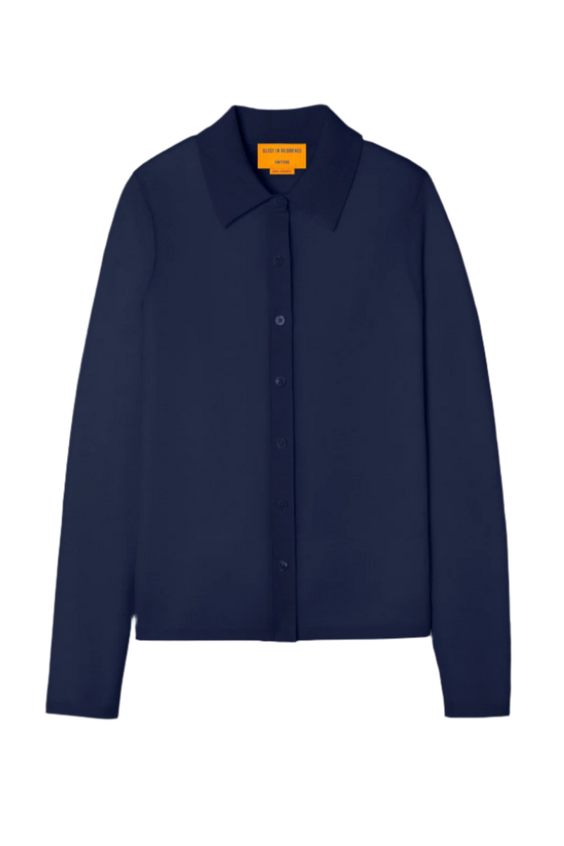 Elle Shirt in Cashmere - Midnight