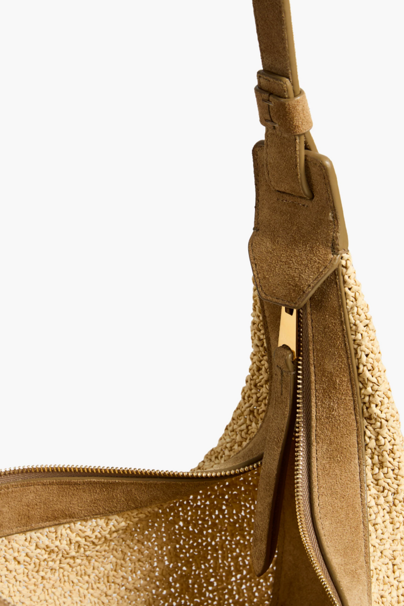 Small Augustina Crossbody Bag - Natural/Raffia