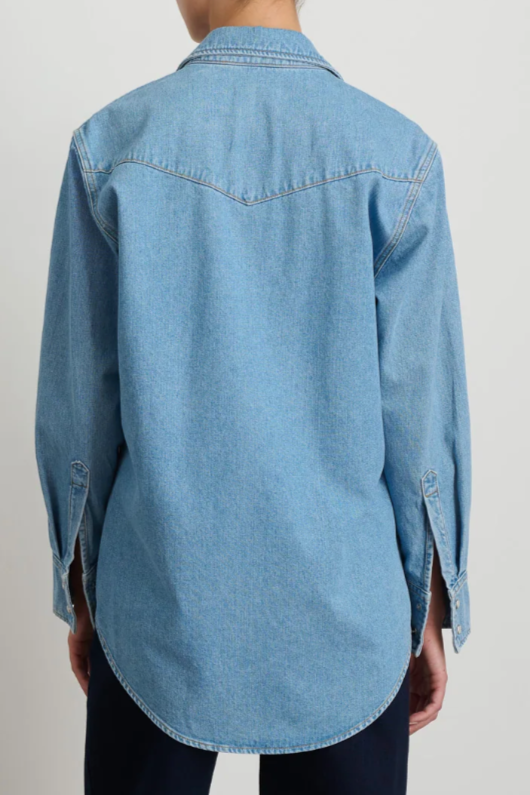 Liv Western Shirt - Park Wash