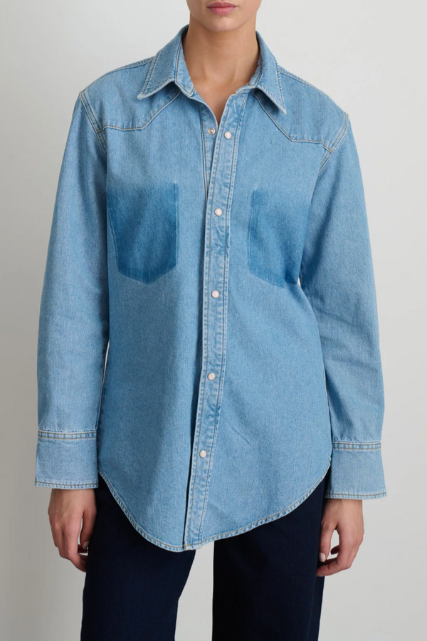 Liv Western Shirt - Park Wash