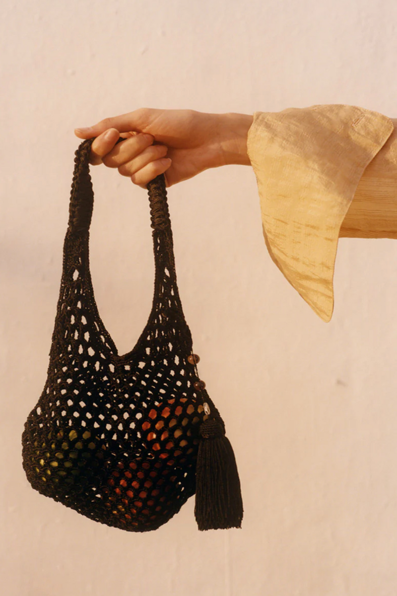 The Mini Crochet Bag - Black