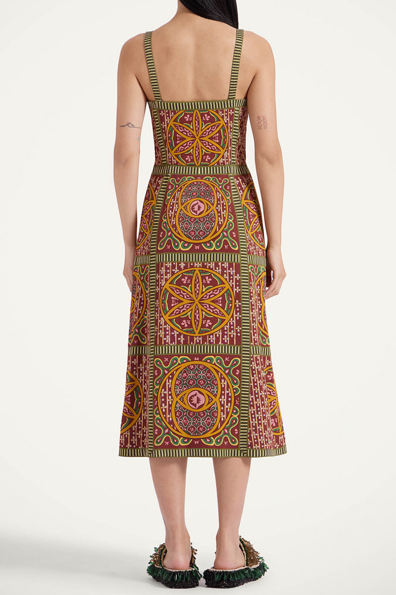 Buy Me A Martini Dress - Eclipse Placée Yellow in Envers Satin