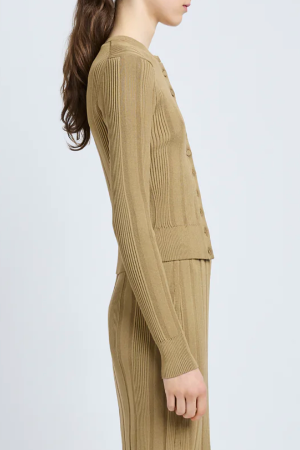 Currin Top in Column Rib - Bronze